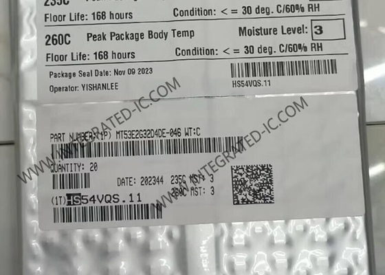 MT53E2G32D4DE-046 WT:C ذاكرة IC رقاقة 64Gbit DRAM موازية LPDDR4X ذاكرة IC TFBGA200