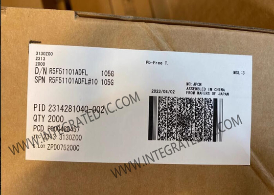 R5F51101ADFL وحدة التحكم الدقيقة MCU طاقة منخفضة للغاية 32MHz 32 بت RX وحدة التحكم الدقيقة LFQFP-48