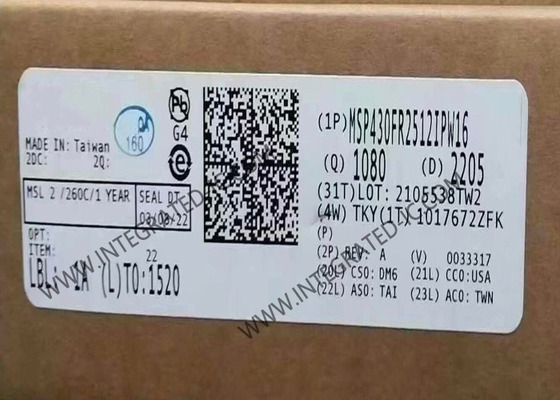 MSP430FR2512IPW16 وحدة التحكم الدقيقة MCU أجهزة التحكم الدقيقة ذات الإشارة المختلطة