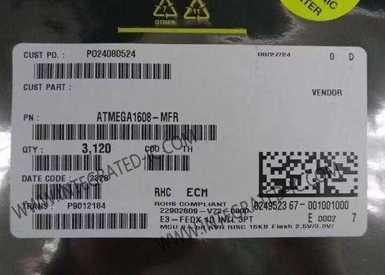 ATMEGA1608-MFR وحدة التحكم الدقيقة MCU 20MHz 8-بيت AVR وحدة التحكم الدقيقة VQFN-32