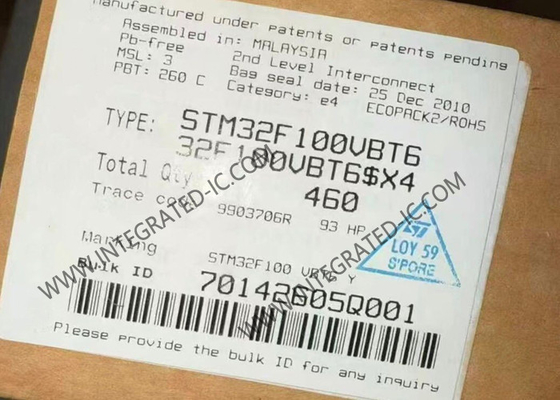 STM32F100VBT6 وحدة التحكم الدقيقة MCU عالية الأداء 32 بت وحدة التحكم الدقيقة ذات النواة الواحدة IC