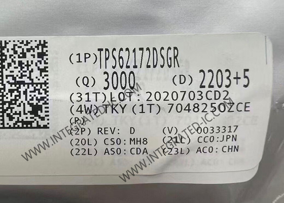 TPS62172DSGR رقاقة الدوائر المتكاملة 3V إلى 17V 0.5A محولات خطوة إلى أسفل مع DCS-Control TM