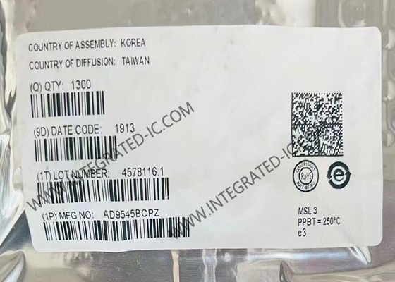 شريحة الدوائر المتكاملة AD9545BCPZ 813mW مزامنة ومترجم الساعة التكيفية