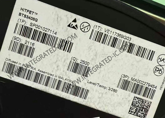 BTS3408G رقاقة الدوائر المتكاملة قناة مزدوجة مفتاح الجانب المنخفض PG-DSO-8 حزمة