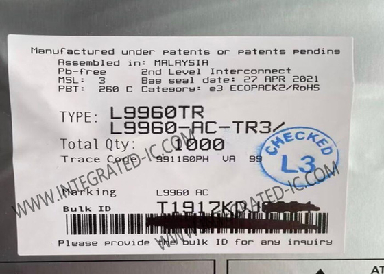 رقاقة الدوائر المتكاملة L9960TR SPI للسيارات