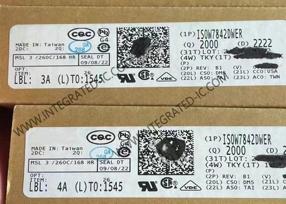 ISOW7842DWER رقاقة الدوائر المتكاملة 5000Vrms قناة رباعية العزل الرقمي SOIC16