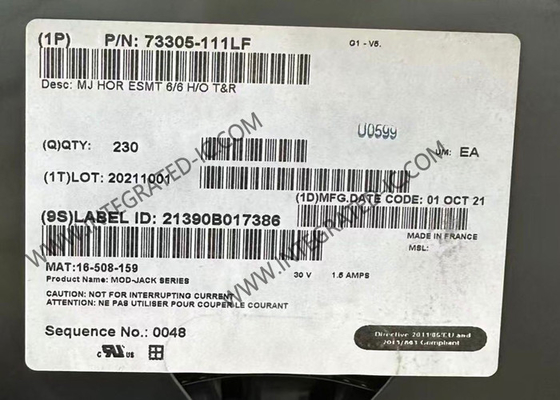 73305-111LF الاتصالات Multi-Port Jack Modular Connector لتطبيقات LAN