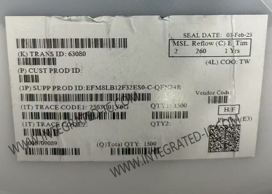 EFM8LB12F32ES0-C-QFN24R وحدة التحكم الدقيقة MCU 8-Bit 72MHz 32KB وحدة التحكم الدقيقة الفلاش IC 24-QFN الحزمة