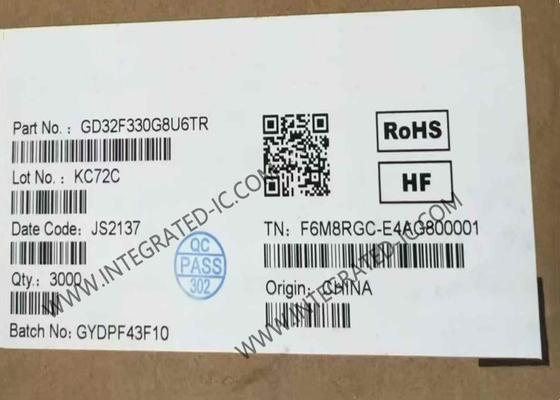 GD32F330G8U6TR وحدة التحكم الدقيقة MCU 84MHz مستوى الدخول 32Bit وحدة التحكم الدقيقة QFN28