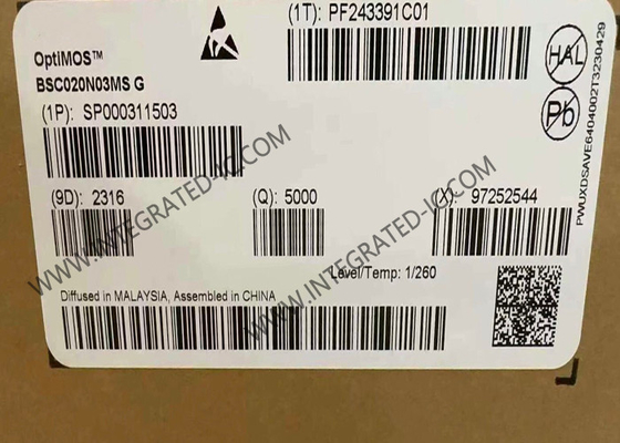 BSC020N03MSG رقاقة الدائرة المتكاملة 30 فولت OptiMOS N-Channel Power MOSFET ترانزستورات