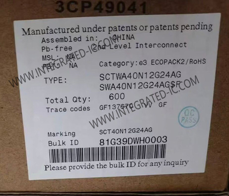 رقاقة الدائرة المتكاملة SCTWA40N12G24AG 1200 فولت الكربيد السيليكونية الطاقة MOSFET الترانزستورات
