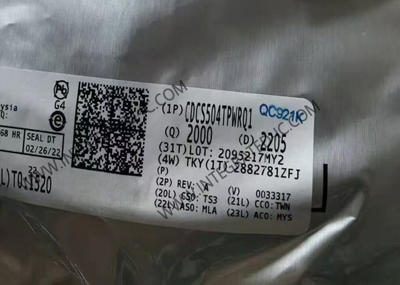 CDCS504TPWRQ1 رقاقة الدوائر المتكاملة LVCMOS بوفر ساعة المدخل مع تضاعف تردد قابل للاختيار
