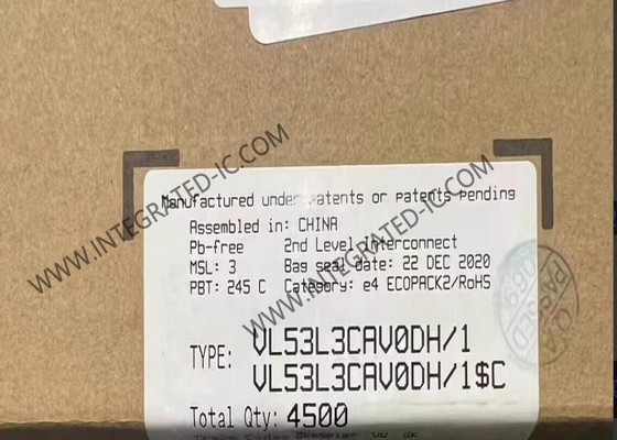 VL53L3CAV0DH/1 جهاز استشعار IC وقت الرحلة جهاز استشعار المدى مع الكشف عن العديد من الأهداف LGA12