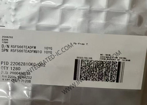R5F566TEADFM وحدة تحكم صغيرة MCU 32 بت وحدة تحكم صغيرة 160 ميغا هرتز 32 بت وحدة تحكم صغيرة ذات نواة واحدة