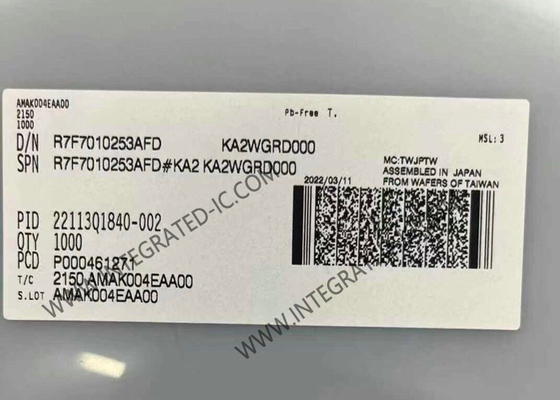 R7F7010253AFD وحدة التحكم الدقيقة MCU 32 بت وحدة التحكم الدقيقة 120 ميغاهرتز MCU للسيطرة على الجسم