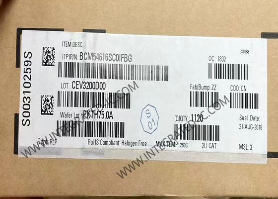 BCM54616SC0IFBG Ethernet IC رقاقة واحدة متكاملة ثلاثية السرعة Ethernet Transceiver