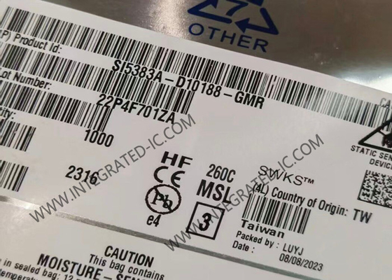SI5383A-D10188-GMR رقاقة الدوائر المتكاملة 750 ميغاهرتز شبكة مزامنة الساعات LGA56