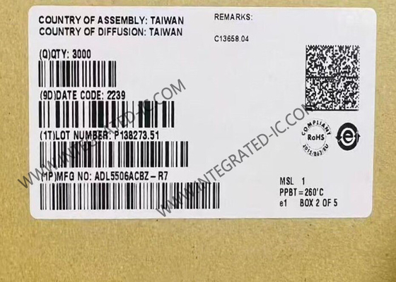 ADL5506ACBZ وحدة الاتصالات اللاسلكية 30 ميغاهرتز إلى 4.5 غيغاهرتز 45 ديسيبل كاشف RF