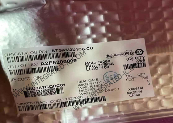 ATSAM3U1CB-CU وحدة التحكم الدقيقة MCU 96MHz ARM Cortex M3 وحدة التحكم الدقيقة 32Bit