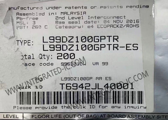 L99DZ100GPTR الدوائر المتكاملة نظام المناطق الباب رقاقة IC LQFP64 وحدة باب السيارات