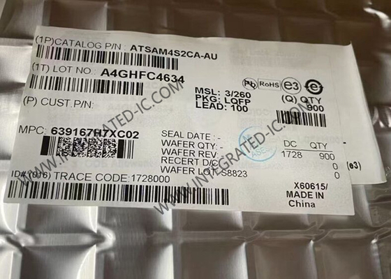 ATSAM4S2CA-AU ميكروسيترولر MCU 32 بت واحد النواة 120MHz ARM قشرة-M4 ميكروسيترولر