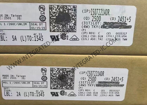 شريحة الدوائر المتكاملة ISO7221ADR 2500Vrms قناة مزدوجة العزل الرقمي SOIC8