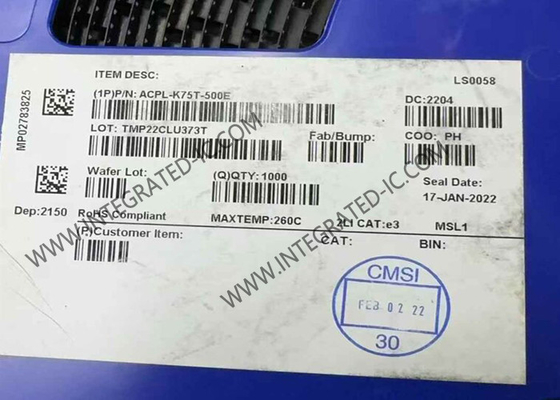 ACPL-K75T-500E رقاقة الدوائر المتكاملة السيارات عالية السرعة المنطق الخروج Optoisolator SO8