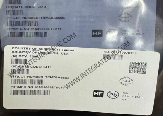 MAX9669ETI رقاقة الدائرة المتكاملة نظام مرجعية غاما قابل للبرمجة بـ 10 بت مع MTP لأجهزة LCD TFT