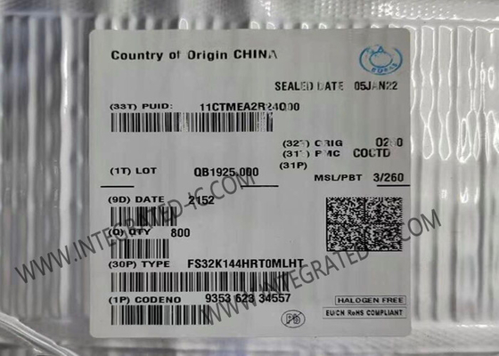 وحدة التحكم الدقيقة FS32K144HRT0MLHT 512KB وحدة التحكم الدقيقة IC 2.7V إلى 5.5V