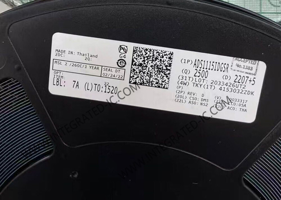 ADS1115IDGSR رقاقة الدوائر المتكاملة من النظرية إلى المحول الرقمي 16Bit Delta Sigma ADC