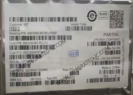 88E6060-B0-RCJ1I000 Ethernet IC تكامل رقاقة واحدة 6-Port 10/100 Ethernet Switch