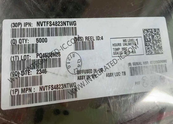 NVTFS4823NTWG رقاقة الدائرة المتكاملة 30V 30A10.5 مΩ ترانزستورات MOSFET ذات طاقة N-Channel واحدة