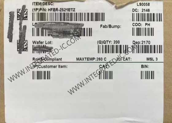 HFBR-2521ETZ حلقة متكاملة رقاقة متعددة الروابط المستقبل 5MBd مستقبل الألياف الضوئية
