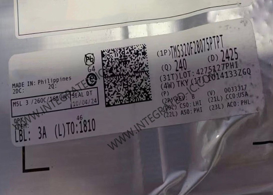 TMS320F28075PTPT وحدة التحكم الدقيقة MCU C2000 وحدة التحكم الدقيقة 32Bit 120MHz في الوقت الحقيقي وحدة التحكم الدقيقة