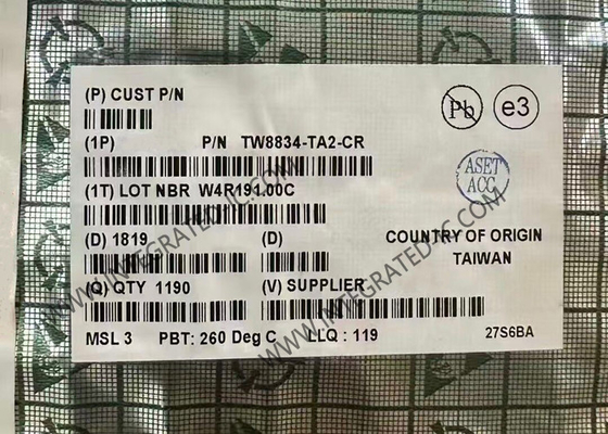 شريحة الدائرة المتكاملة TW8834-TA2-CR معالج فيديو LCD TQFP100 معالجات العرض