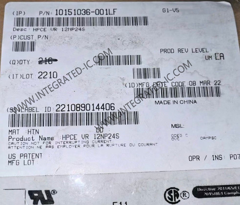 10151036-001LF موصلات موصلات حافة البطاقة HPCE VR 12NP24S موصلات