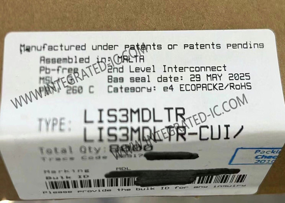 مستشعر LIS3MDLTR IC مستشعر مغناطيسي ثلاثي المحاور فائق الأداء ومنخفض الطاقة للغاية