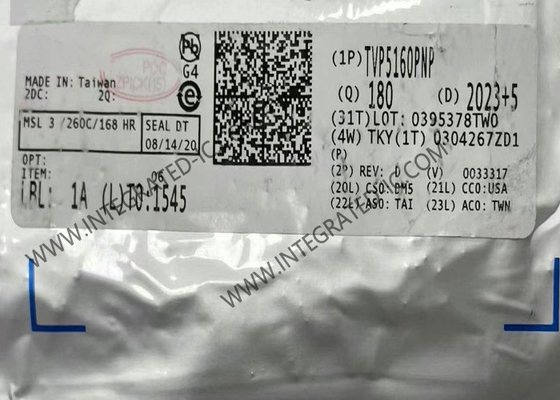 شريحة الدائرة المتكاملة TVP5160PNP، فك تشفير الفيديو الرقمي 10 بت HTQFP128، دوائر الفيديو المتكاملة