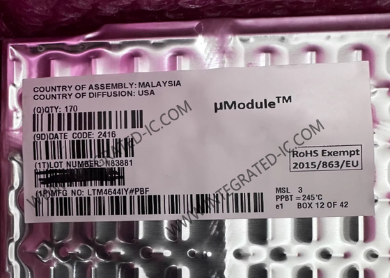 LTM4644IY رقاقة الدوائر المتكاملة 4A قابلة للتكوين Quad DC/DC μModule Regulator