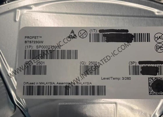 دائرة متكاملة BTS723GW، شريحة IC، مفتاح طاقة ذكي عالي الجانب من 7 فولت إلى 58 فولت مع خرجين وتيار 2.9 أمبير