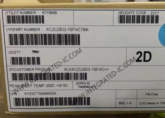 XCZU2EG-1SFVC784I Zynq UltraScale + MPSOC EG نظام على رقاقة حقل بوابة قابلة للبرمجة FPGA