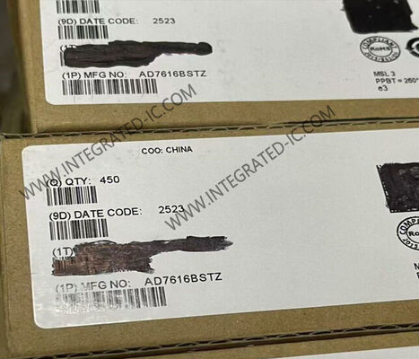 شريحة دائرة متكاملة AD7616BSTZ مع مدخل ثنائي القطبية وأخذ عينات مزدوج متزامن بدقة 16 بت محول رقمي تناظري
