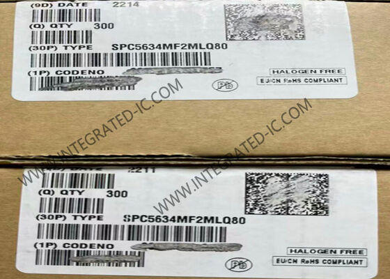 متحكم دقيق أحادي النواة 32 بت SPC5634MF2MLQ80 MCU 80 ميجاهرتز 1.5 ميجابايت فلاش LQFP144
