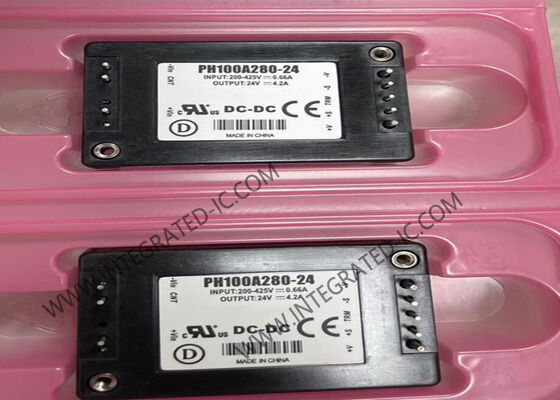 وحدة معزولة مدخل 200 فولت PH100A280-24 شريحة دائرة متكاملة محولات تيار مستمر-تيار مستمر