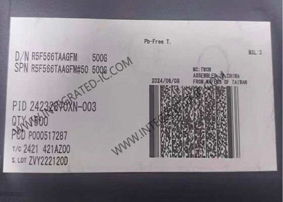 وحدة التحكم الدقيقة MCU R5F566TAAGFM Single End 32-Bit RX وحدة التحكم الدقيقة IC
