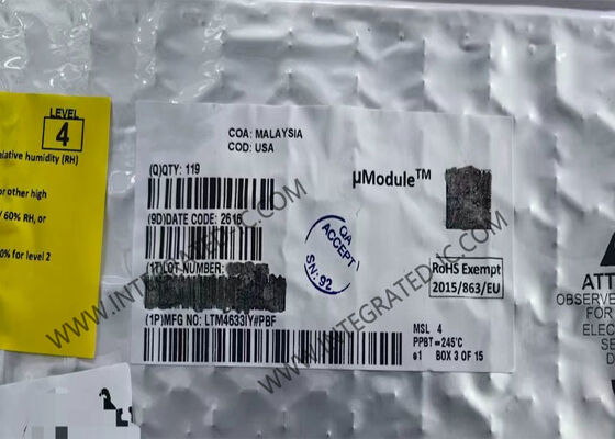 رقاقة الدوائر المتكاملة LTM4633IY ثلاثي 10A Step Down uModule Regulator