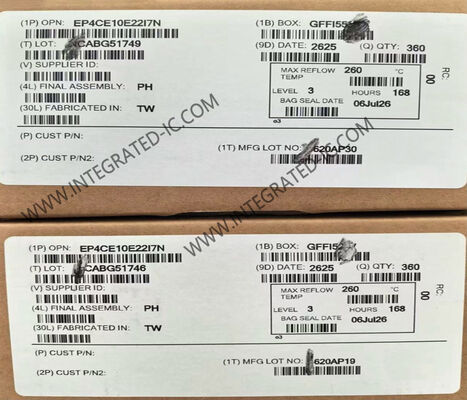 EP4CE10E22I7N Cyclone IV E FPGA مجموعة بوابة قابلة للبرمجة في المجال مع حزمة 1.15V و 144-LQFP
