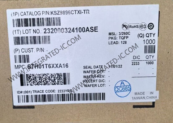 إيثيرنت IC KSZ9896CTXI 6-Port Gigabit Ethernet Switches TQFP-128 شريحة إيثيرنت