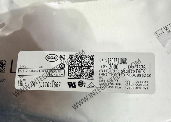 شريحة الدوائر المتكاملة ISO7731DWR عازل رقمي مدمج عالي السرعة ومعزز